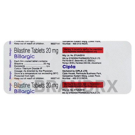 Billargic 20 mg Cipla