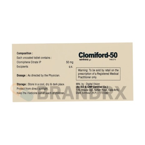 Clomiford 50 mg Johnlee Pharmaceuticals