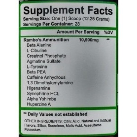 Freedom Pharma Rambo 110 mg DMAA Freedom pharma