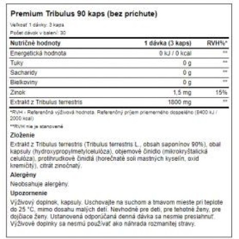 Weider - Premium Tribulus 90 kaps Weider